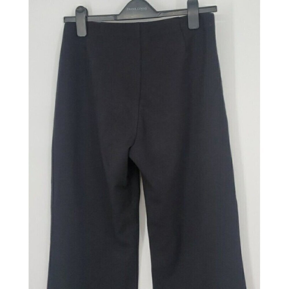 Eileen Fisher Womens Pants Size XS Pull On Black Stretch Knit Straight Leg Slack - Picture 6 of 9